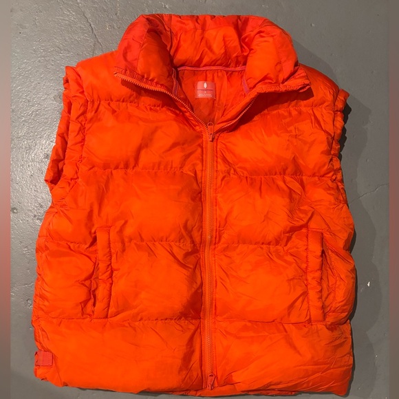 Free People Movement In a Bubble Red Orange Puffer Vest - Picture 2 of 10